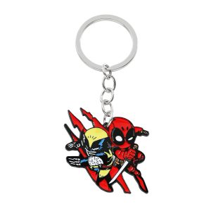 Porte clés Deadpool & Wolverine Meilleurs Amis - Métal Durable