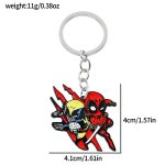 Porte clés Deadpool & Wolverine Meilleurs Amis - Métal Durable