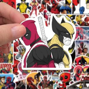 Autocollants Collection Deadpool & Wolverine - 50PCS pour Fans
