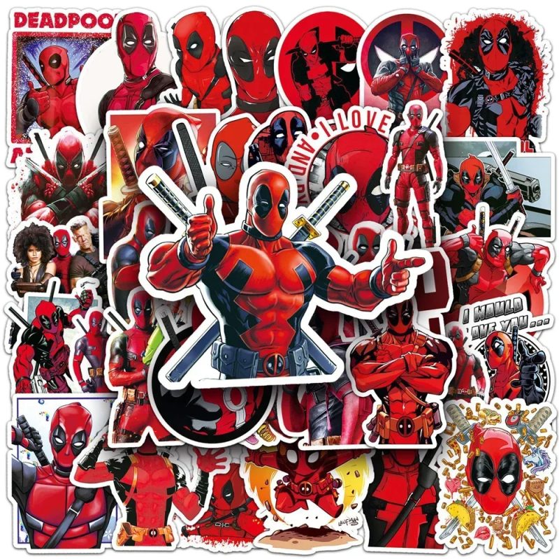 Collection Stickers Deadpool - 50 Designs Uniques