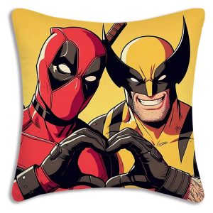 Oreiller Geek Deadpool et Wolverine – Style Geek & Pratique