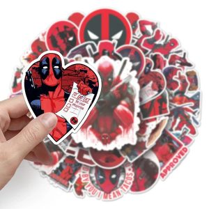 Autocollants Vinyle Deadpool - 50PCS Grand Format