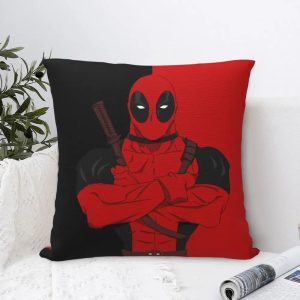 Housse de Coussin Deadpool – Lavable & Résistante