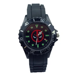 Montre Deadpool - Logo iconique sur bracelet silicone