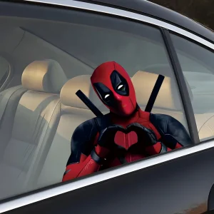 Autocollants Voiture Deadpool - 9 Modèles Disponibles en 7 Tailles