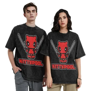T-shirt Kittypool : la fusion Deadpool x Hello Kitty