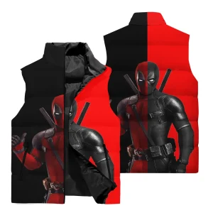 Gilet Deadpool Bicolore Noir et Rouge
