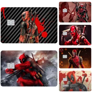 Autocollant de Carte Bancaire Deadpool – Modèle au Choix