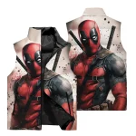 Doudoune Coupe-Vent Deadpool Beige Homme – Impression 3D
