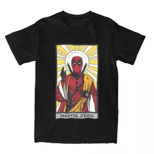 T-shirt Marvel Jesus Deadpool – Le Saint Patron des Mercenaires