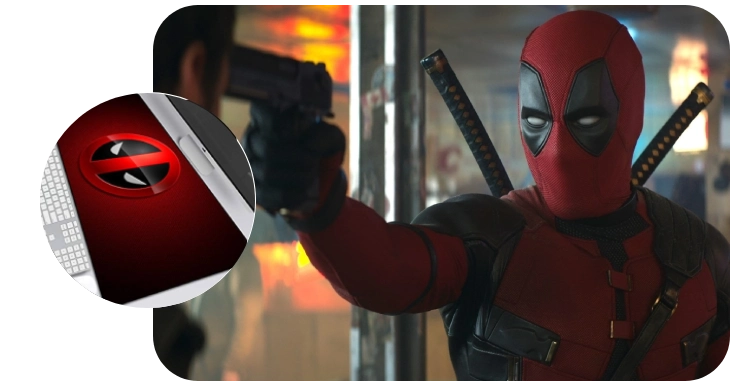 Tapis clavier deadpool