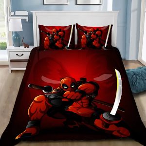 Housse Couette et Taies Deadpool - Motifs Vibrants et Durables