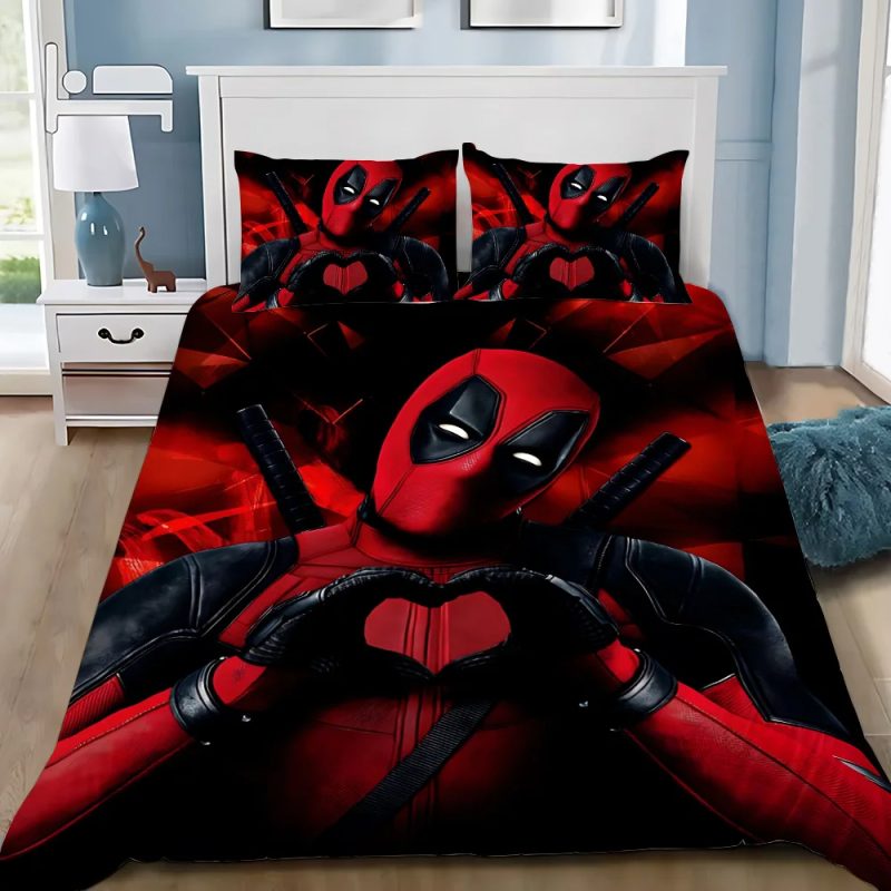 Décoration Chambre Deadpool - Ensemble Literie 3 Pièces