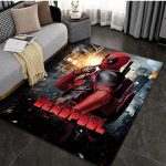 Tapis Deadpool Antidérapant – Décoration Geek pour Chambre