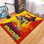 Tapis Deadpool et Wolverine – Décoration Geek Antidérapante pour Salon